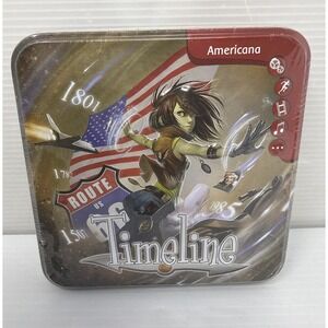 Timeline Americana Asmodee Card Trivia Game Tin SEALED FREE SHIPPING